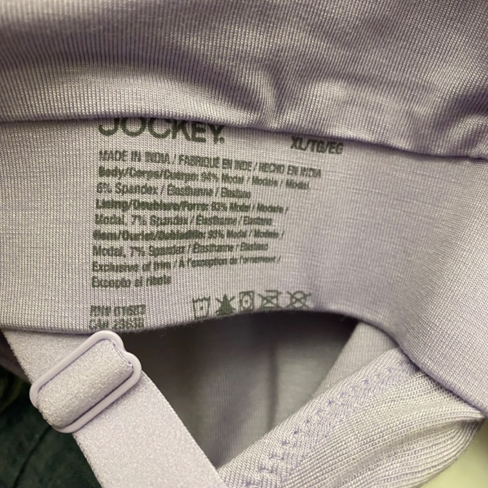 Jockey Lavender Soft Touch Bralette XL NWT - Picture 7 of 7